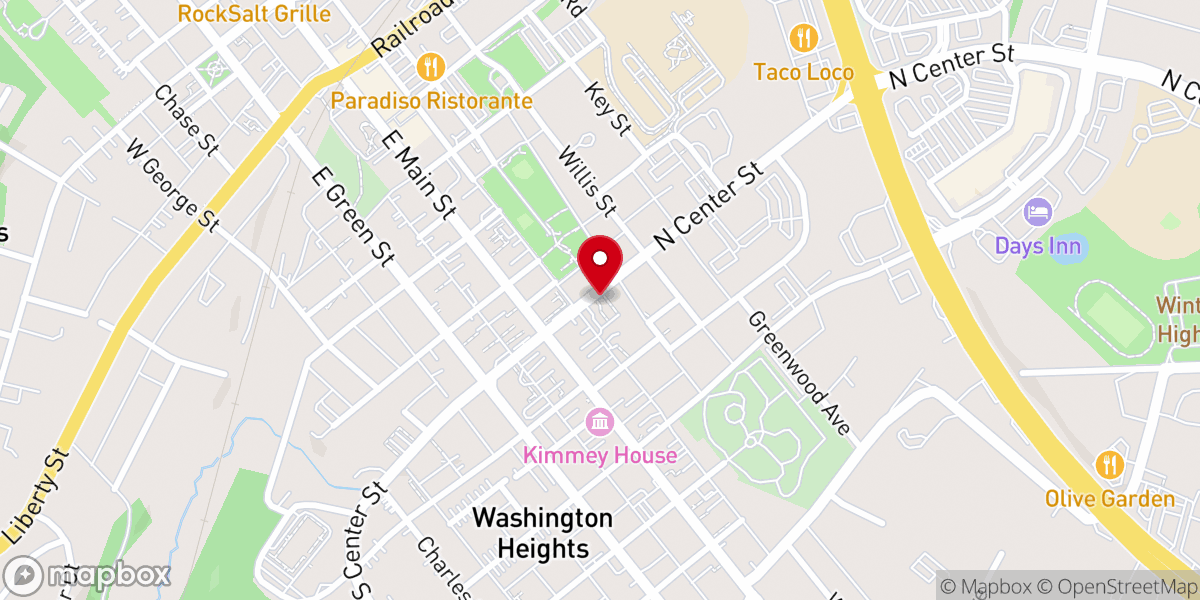 Map showing location of Westminster First Church-God