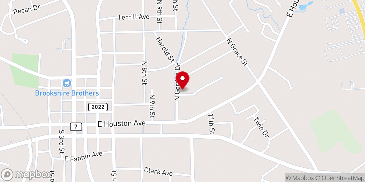 Map showing location of First Christian Church