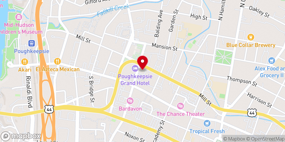 Map showing location of Living Water Church theater