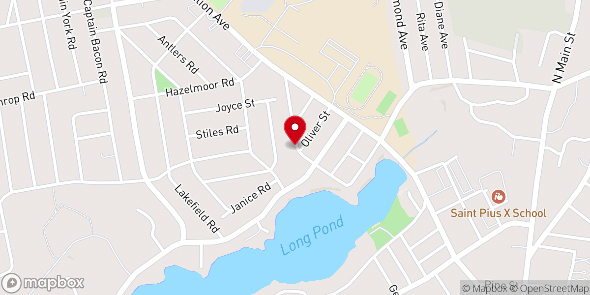Map showing location of Brazilian Church Agape Ministry