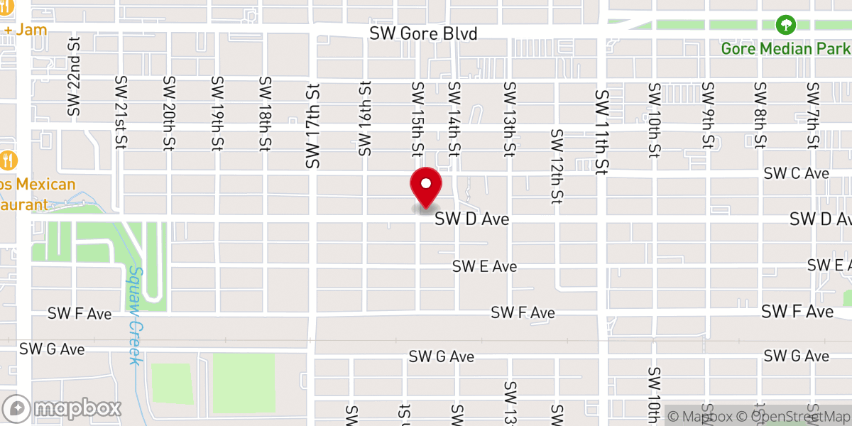 Map showing location of Korean Calvary Alliance Church
