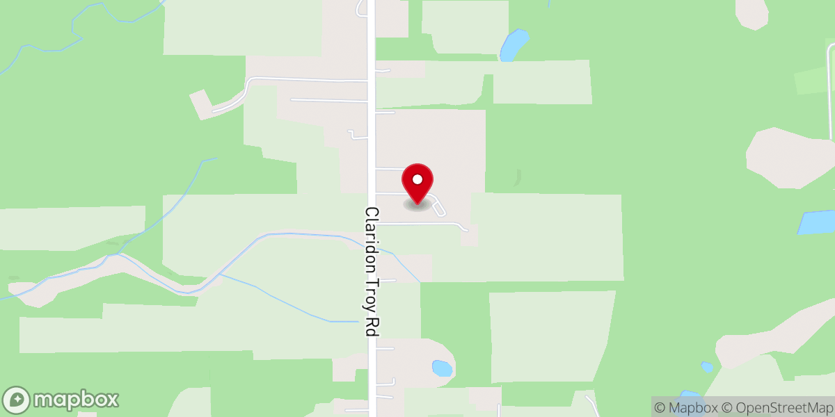 Map showing location of New Testament Baptist Church