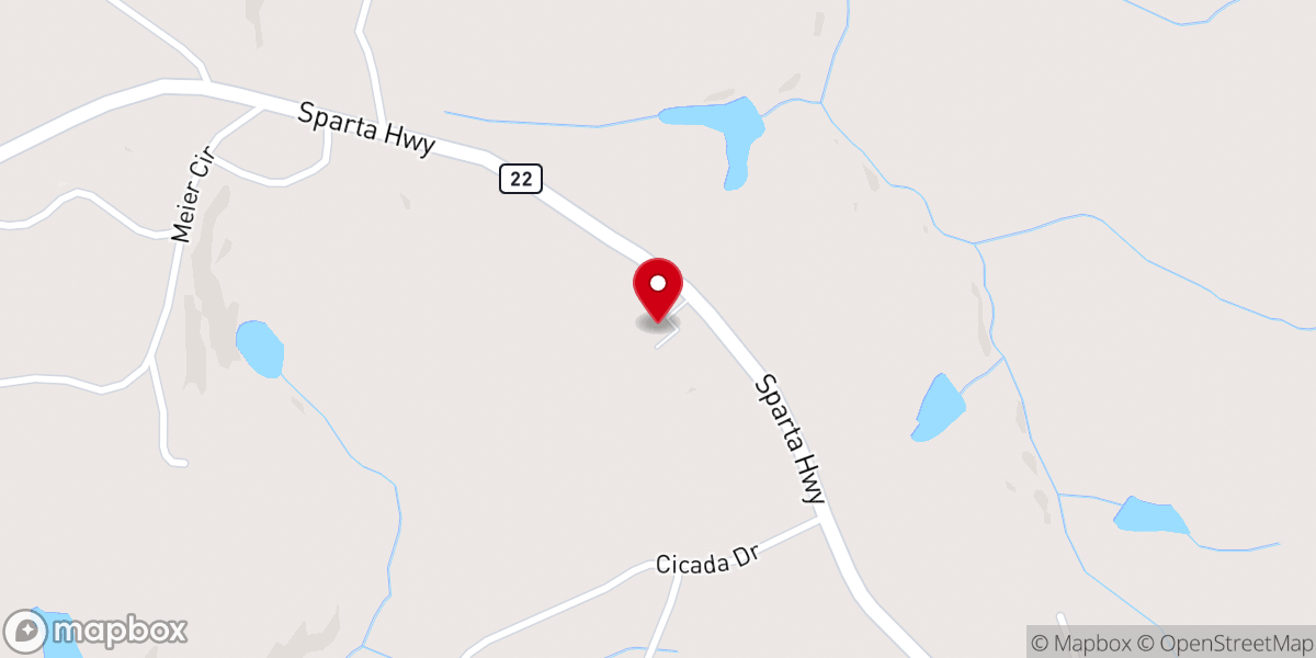 Map showing location of Central Church of Christ