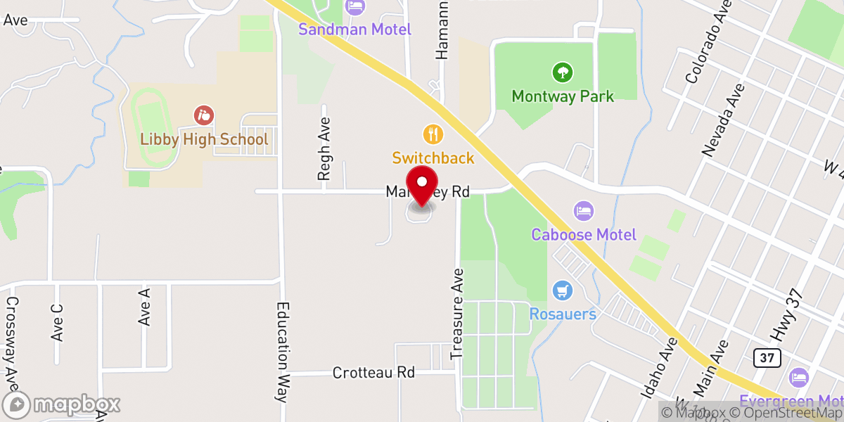 Map showing location of Christian Life Center