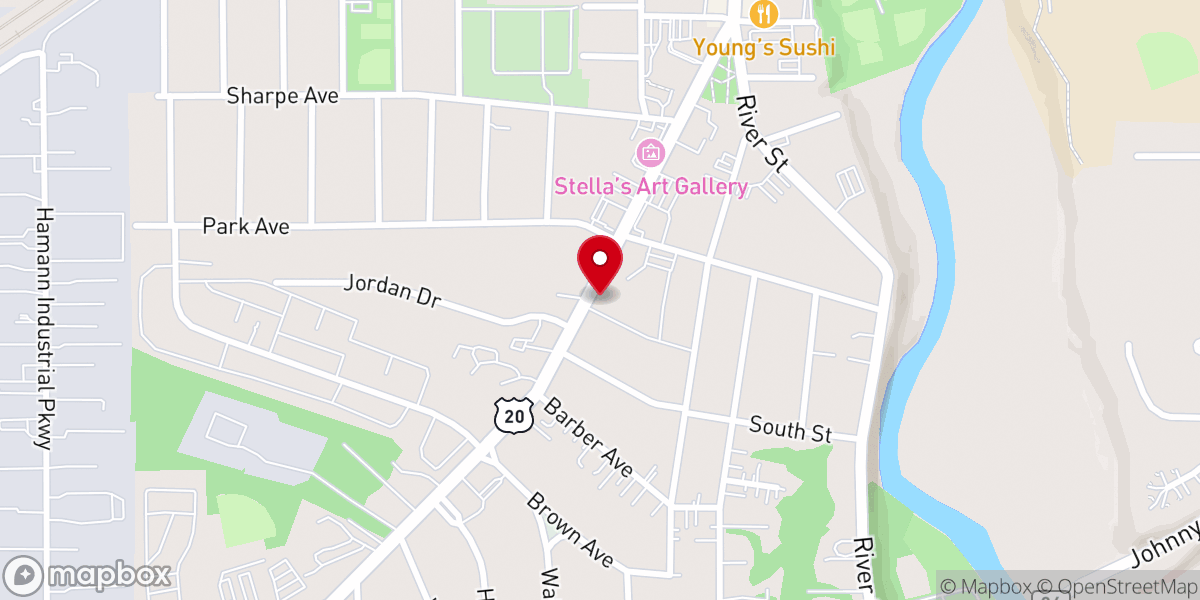 Map showing location of Immaculate Conception Church