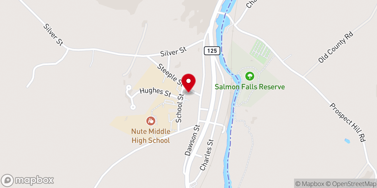 Map showing location of Community Church of Milton