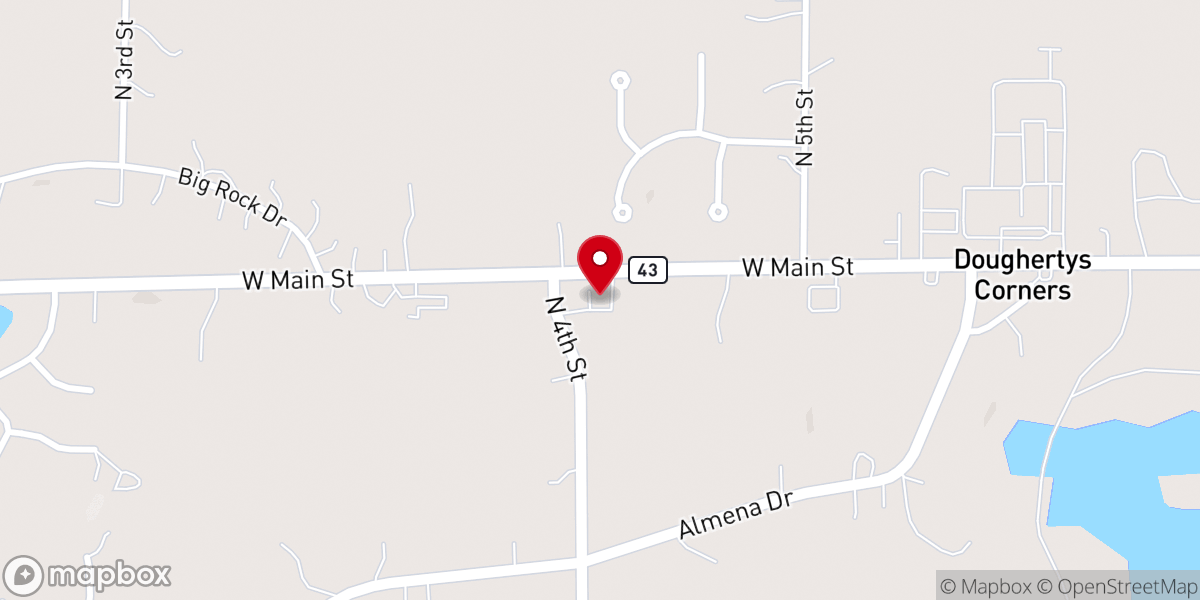 Map showing location of Valley View Bible Church