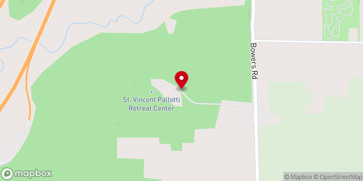 Map showing location of Palotti Novitiate