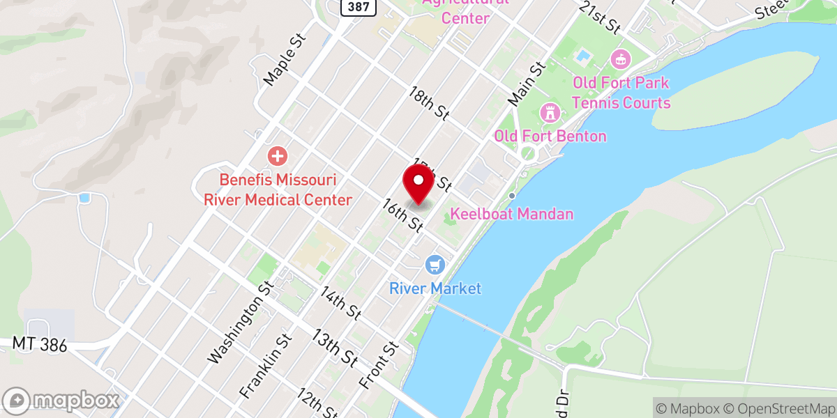 Map showing location of Community Bible Church