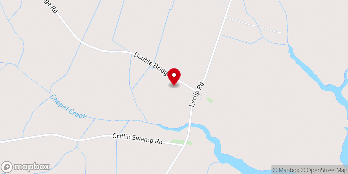 Map showing location of Rebecca Church