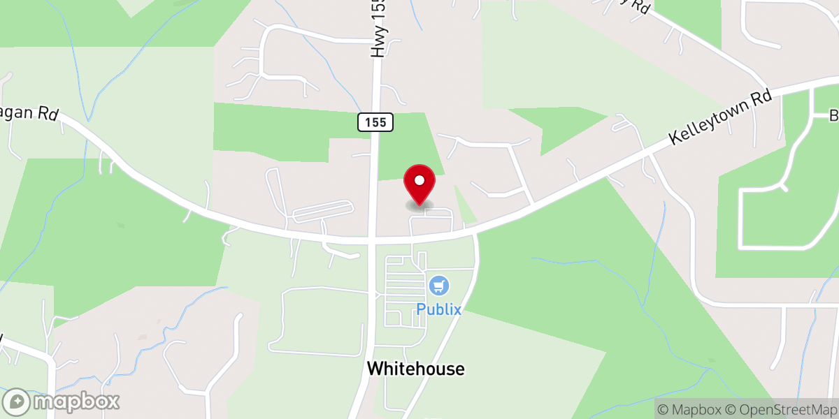 Map showing location of Victory Tabernacle Church of God
