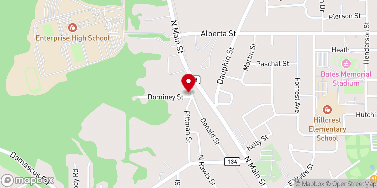 Map showing location of St Mary's Baptist Church