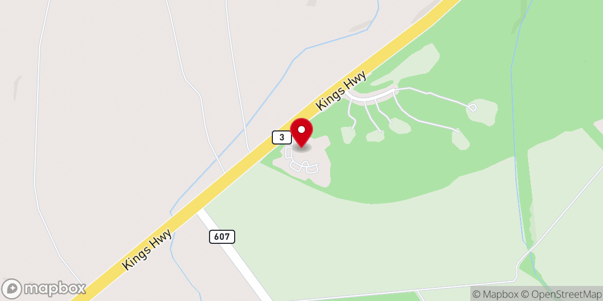 Map showing location of Peace Lutheran Church