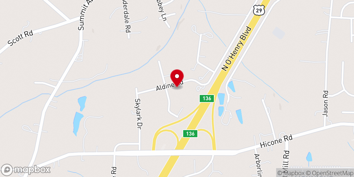 Map showing location of New Life Baptist Chapel