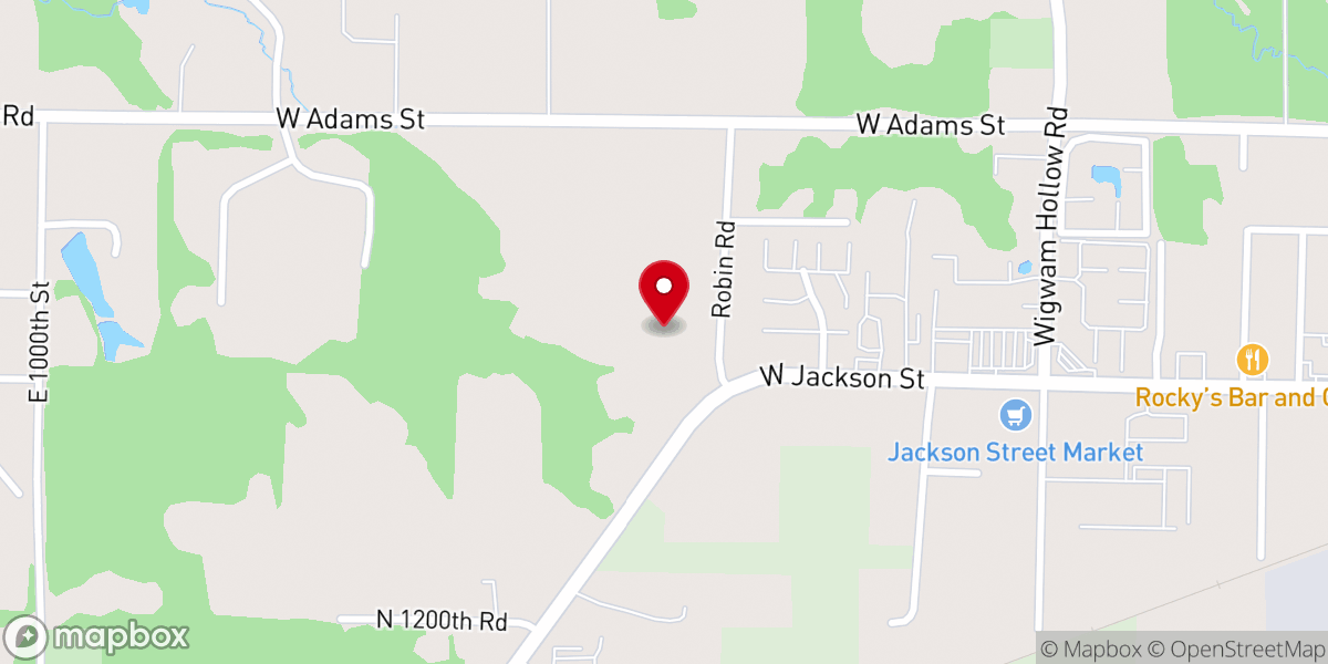 Map showing location of Macomb Assembly of God
