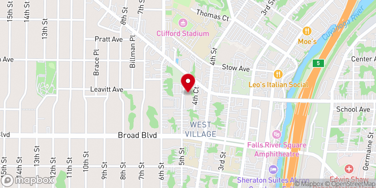 Map showing location of Redeemer Lutheran Church