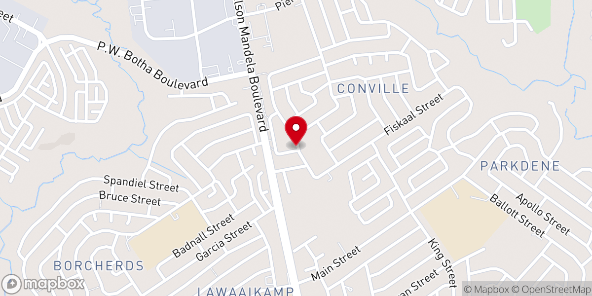 Map showing location of New Apostolic Church Conville