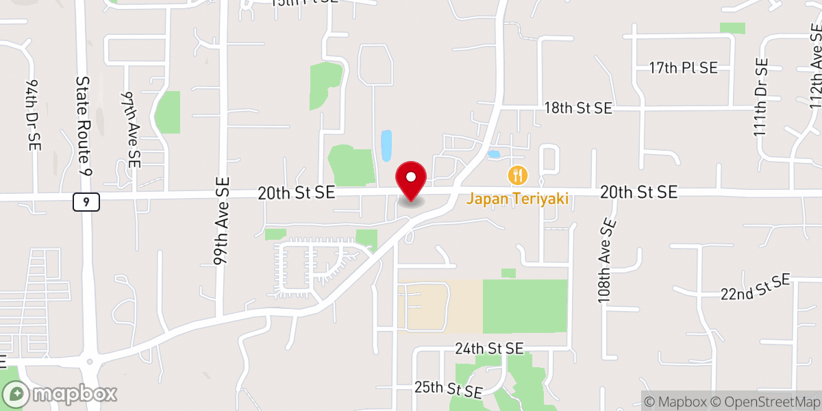 Map showing location of Crossroads At Lake Stevens