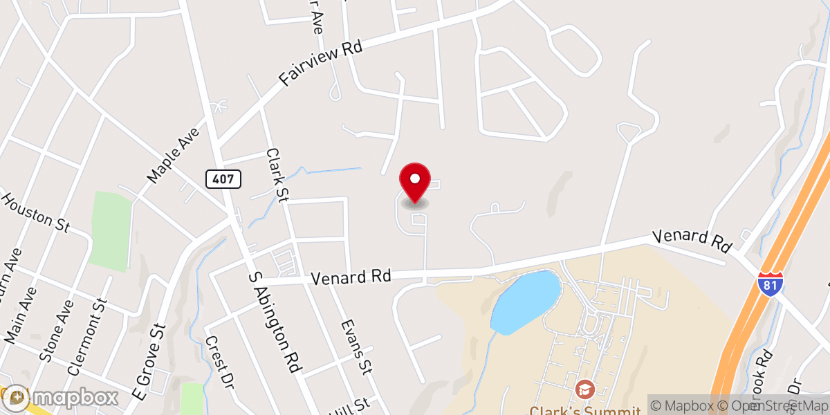 Map showing location of Heritage Baptist Church
