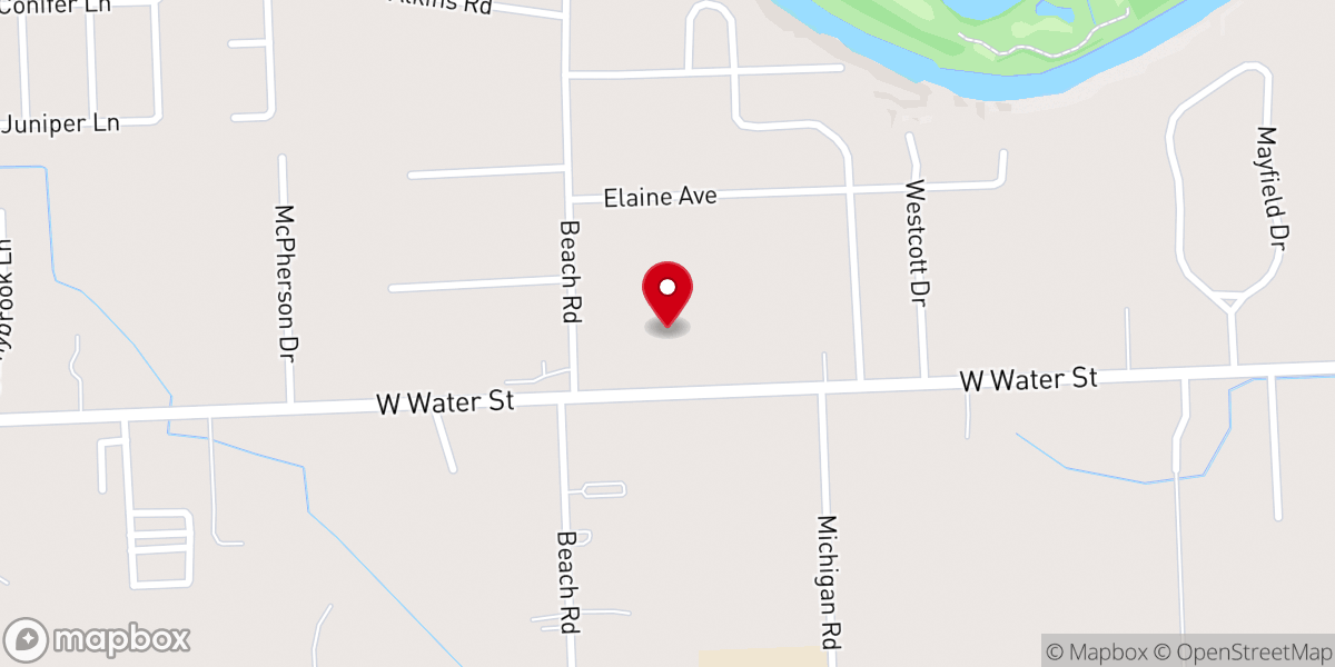 Map showing location of Westhaven Baptist Church