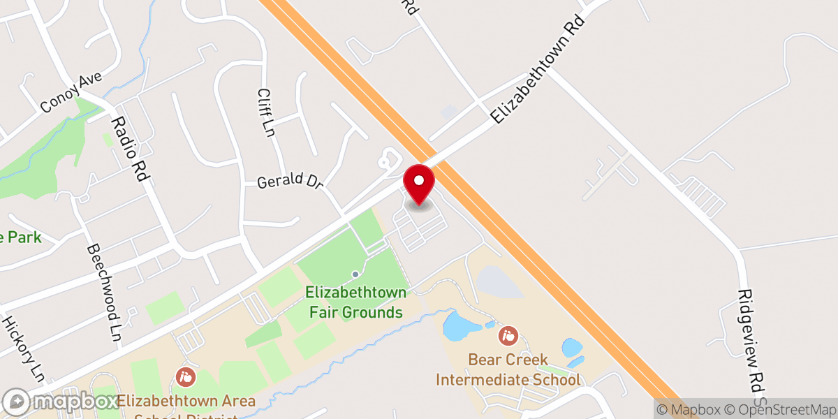 Map showing location of EBIC Elizabethtown BIC Church (Brethren in Christ)
