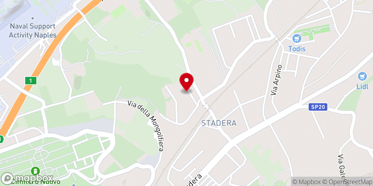 Map showing location of Chiesa Cristiana Evangelica A.D.I. Poggioreale