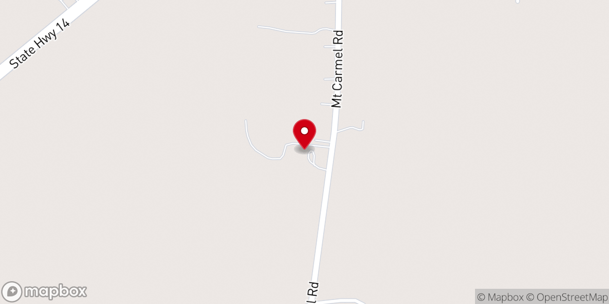 Map showing location of Crossway Cowboy Church