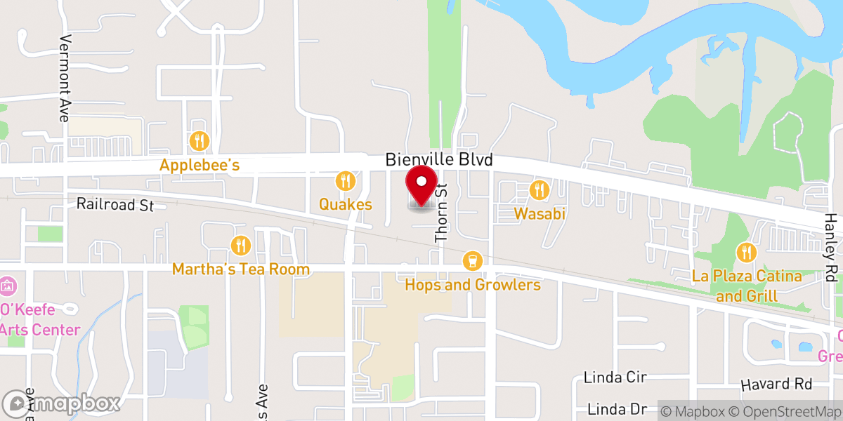 Map showing location of Mosaic Church