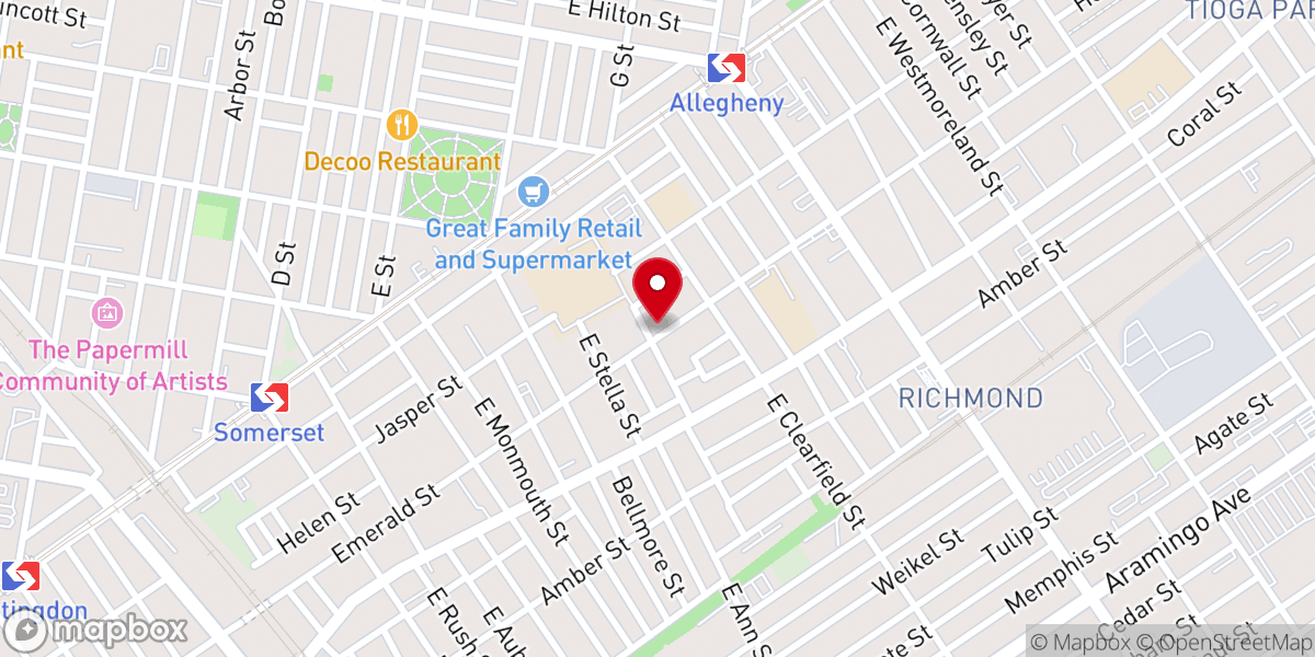 Map showing location of Free Church of St John