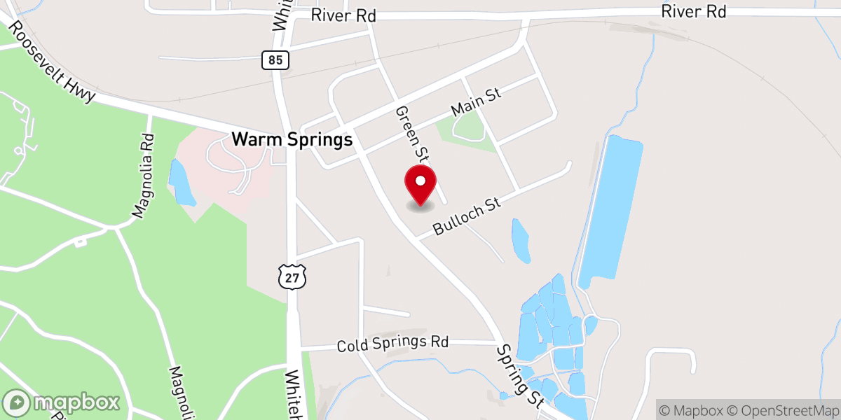 Map showing location of The Venue at Warm Springs