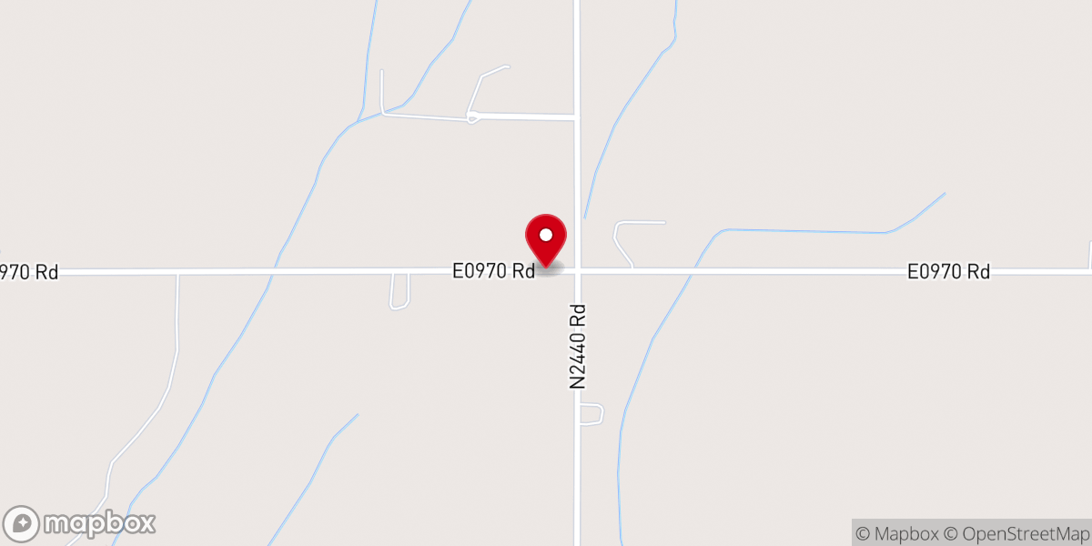 Map showing location of Cedar Church