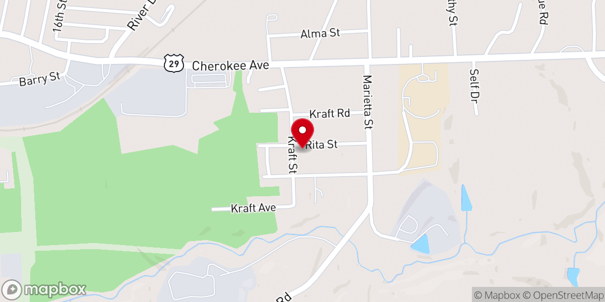 Map showing location of House of Refuge Apostolic Church