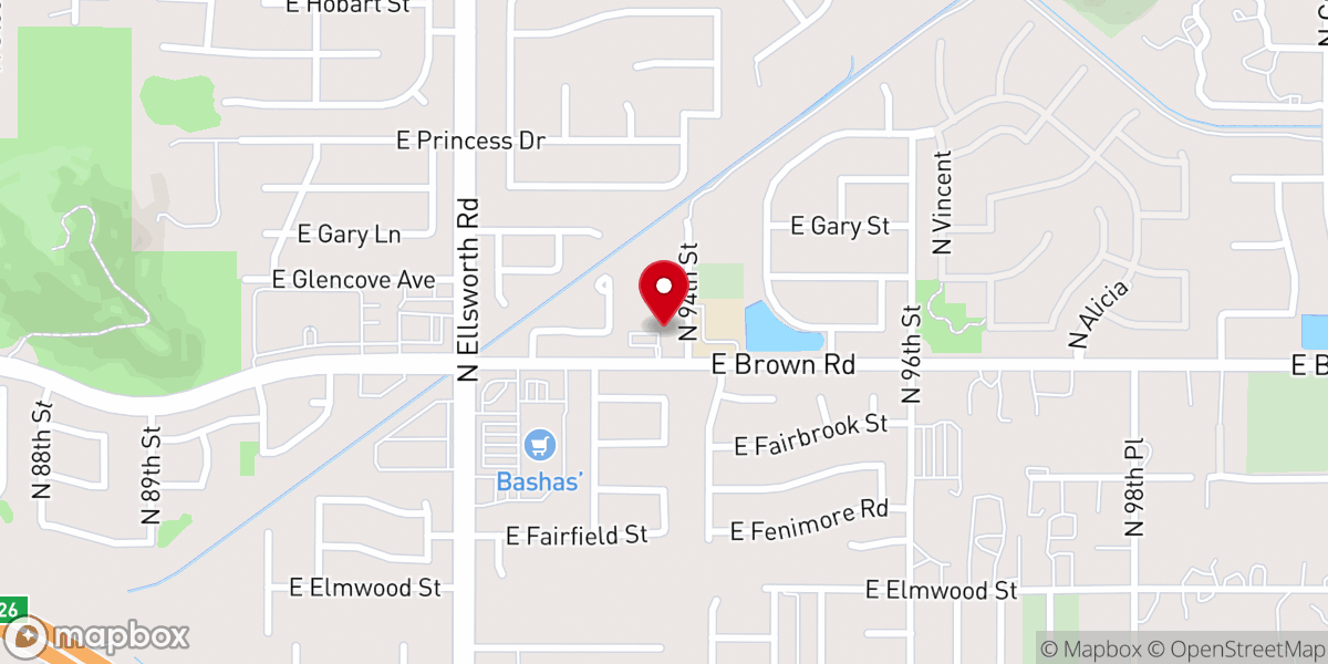 Map showing location of New Vision Christian Fellowship