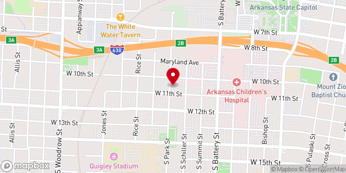 Map showing location of Fellowship Missionary Baptist Church