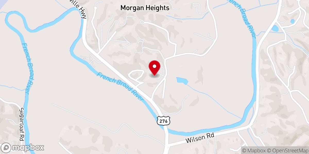 Map showing location of Bethany Baptist Church