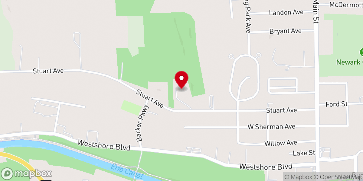 Map showing location of Newark Baptist Fellowship Church