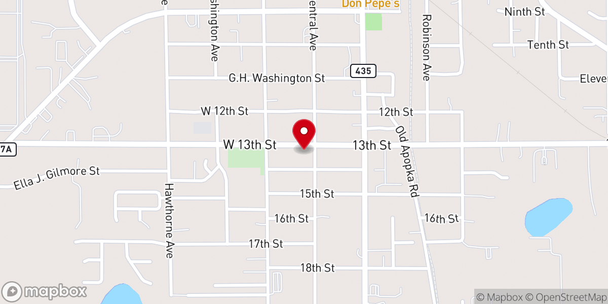 Map showing location of Pleasant View Baptist Church