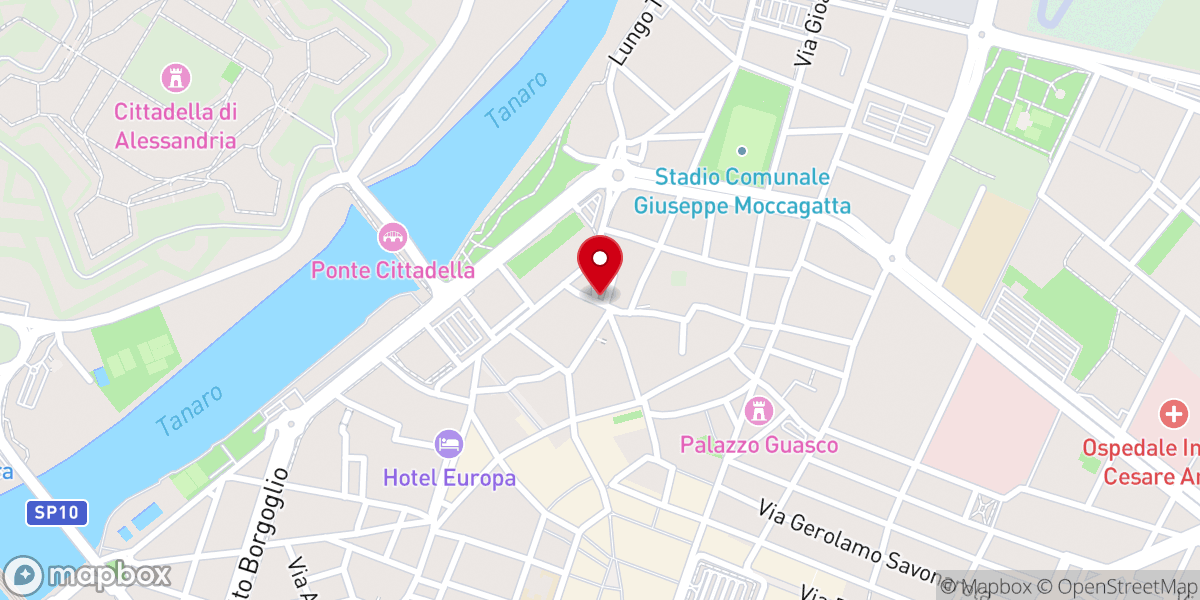 Map showing location of Chiesa della Beata Vergine del Monserrato
