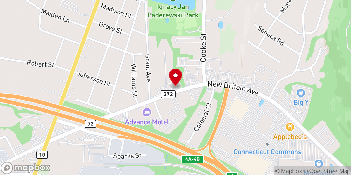 Map showing location of New Covenant Apostolic Church