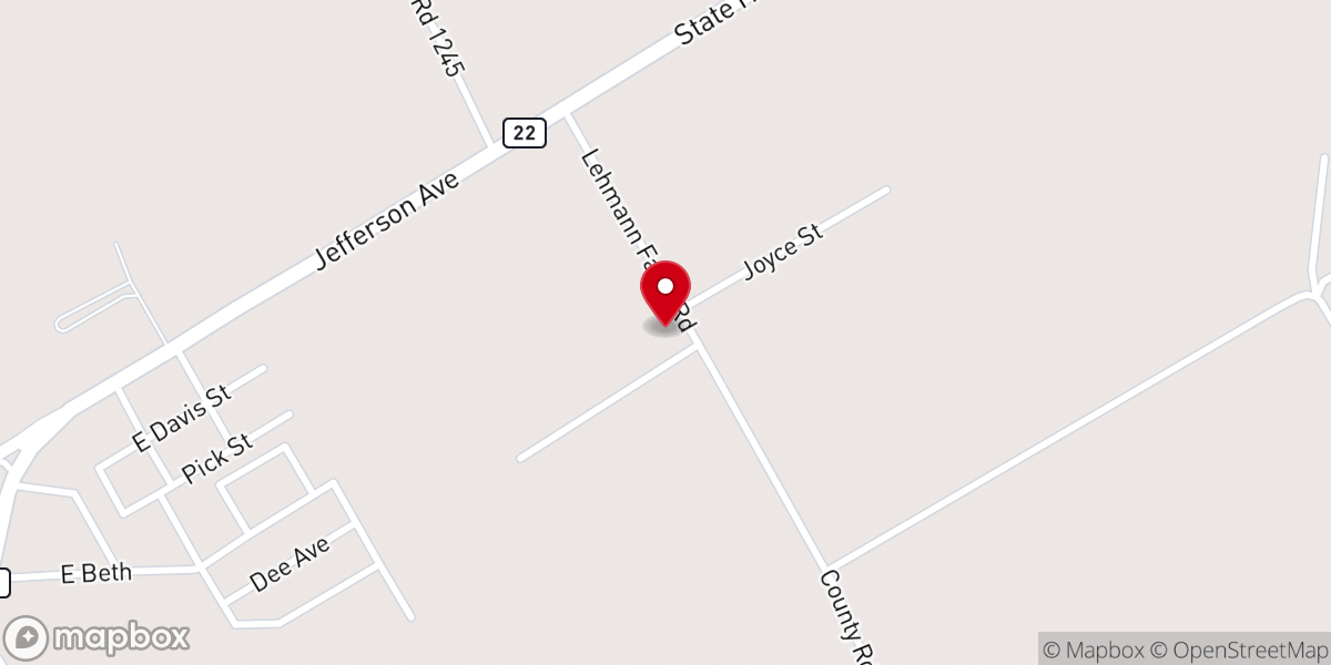Map showing location of Whitney Food Bank