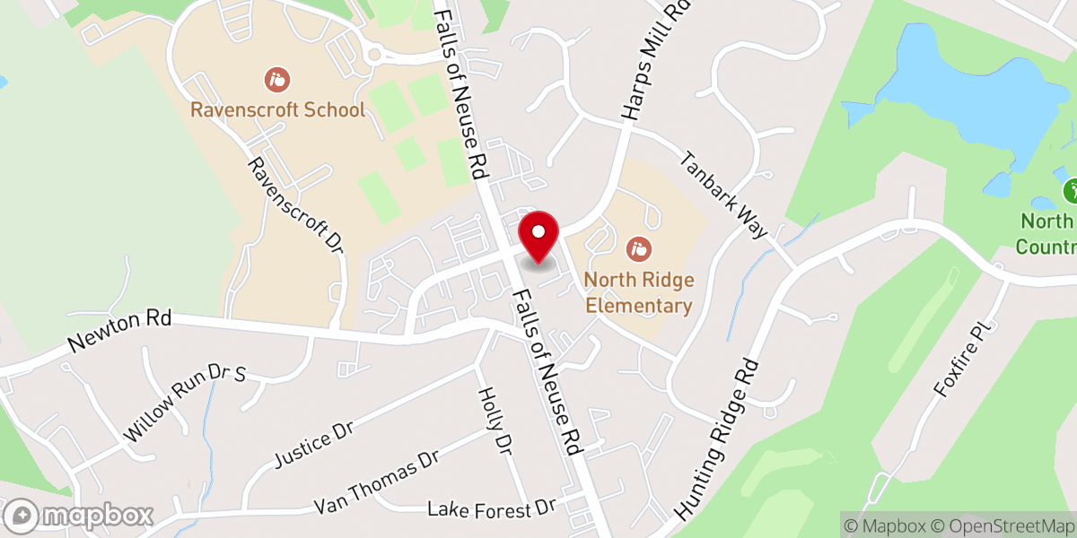 Map showing location of North Ridge Bible Chapel