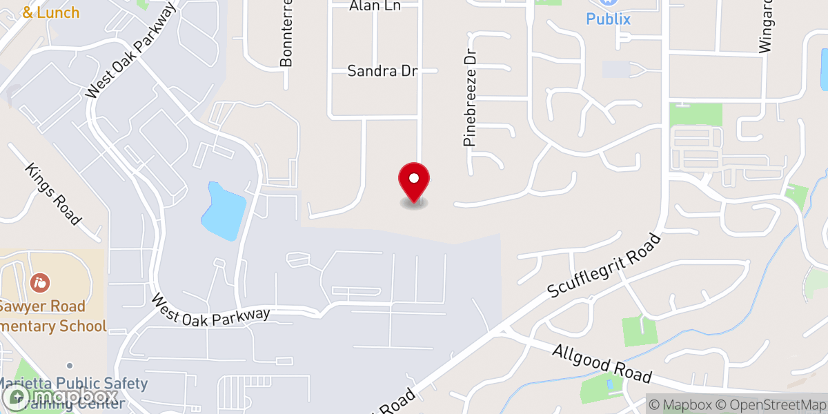 Map showing location of Emmanuel Tabernacle Christian Church