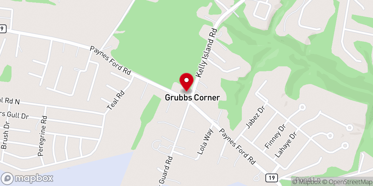Map showing location of New Hope Bible Church