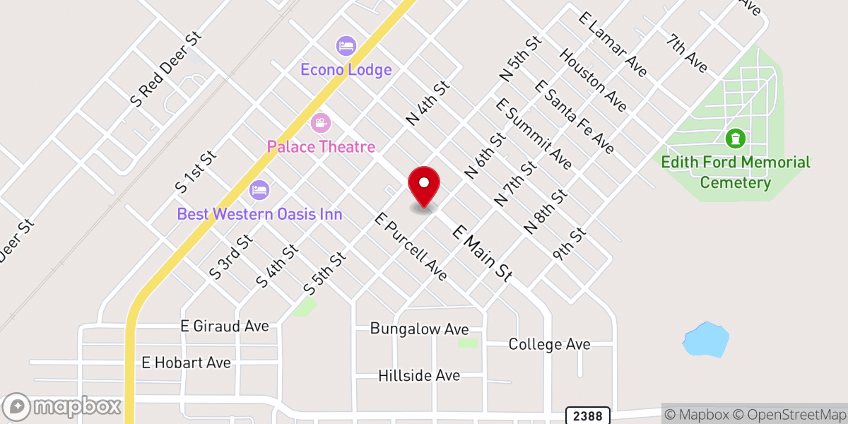 Map showing location of Canadian Methodist Church