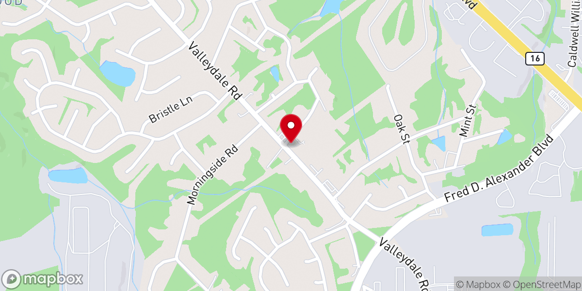 Map showing location of Mission City Church