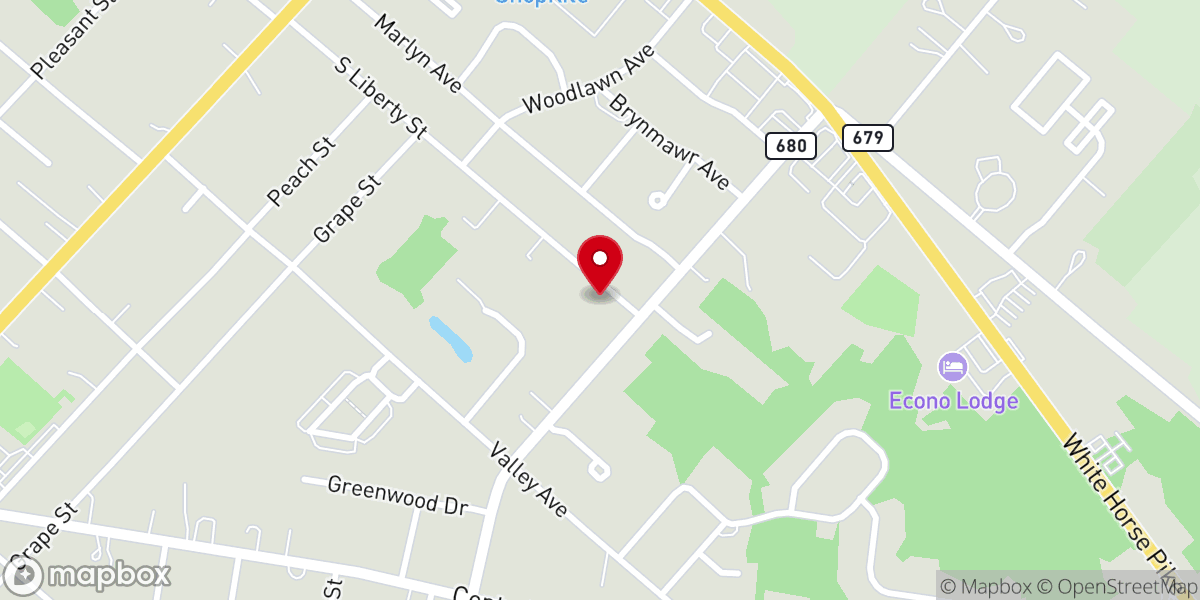 Map showing location of Liberty Church of Christ