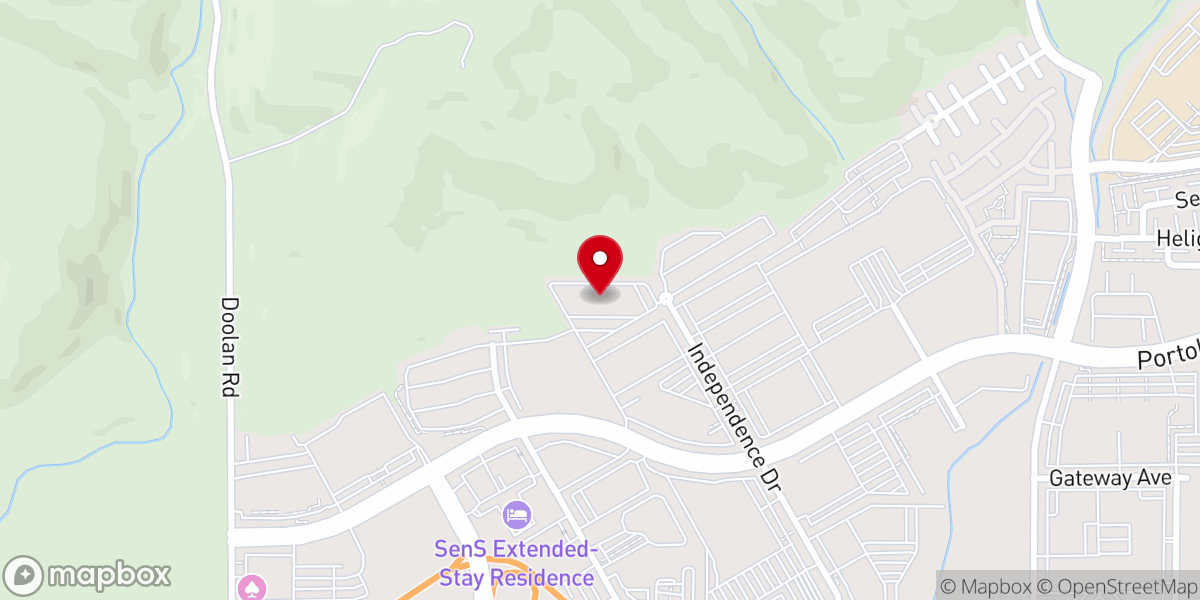 Map showing location of Gospel Community Church