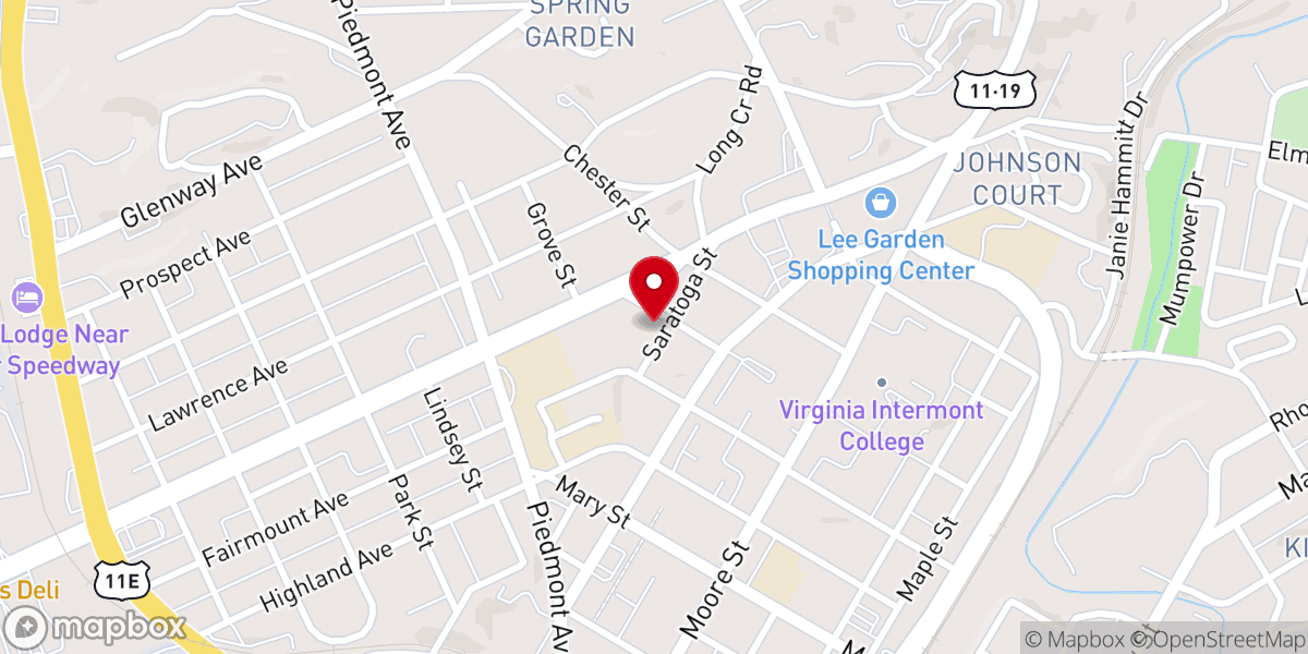 Map showing location of Hunt United Methodist Church