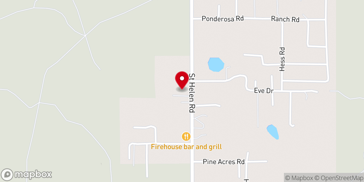 Map showing location of Hope Lutheran Church