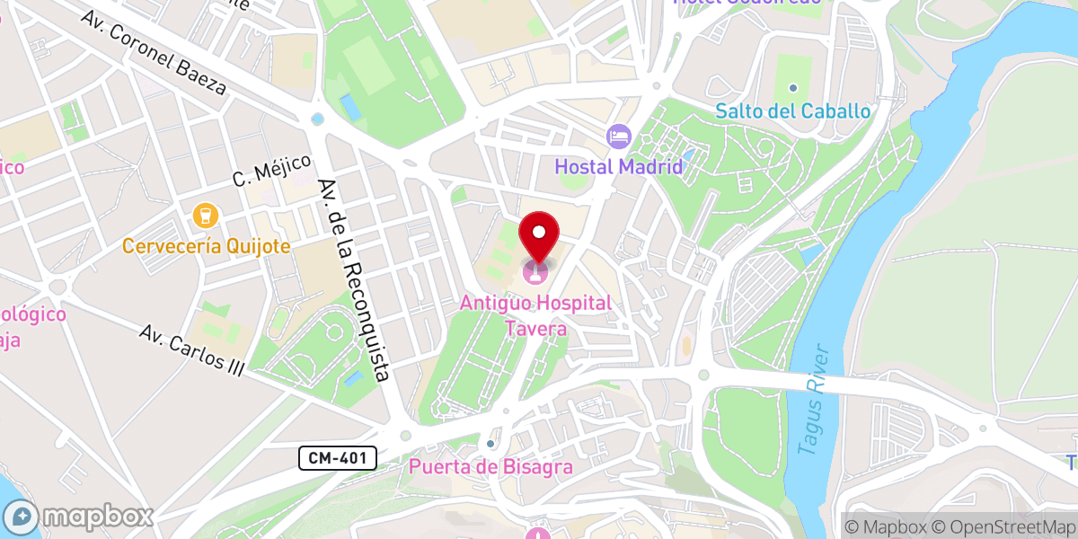 Map showing location of Iglesia San Juan Bautista